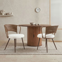 Load image into Gallery viewer, Farmhouse Style Wicker Dining Chair