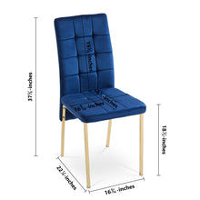 Load image into Gallery viewer, High Back Nordic Dining Chair Modern Chair With Color Legs