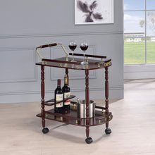 Load image into Gallery viewer, 2 Shelf Serving Cart - Brown