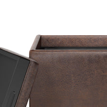 Load image into Gallery viewer, Rockwood - Upholstered Cube Storage Ottoman With Tray