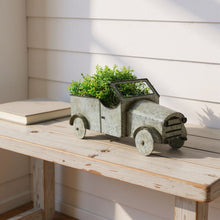 Load image into Gallery viewer, Flowers Hand Painted Truck Tabletop Sculpture - Silver