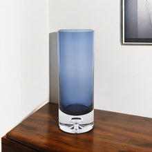 Load image into Gallery viewer, Cylinder Table Vase (390106) - Blue / Clear
