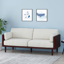 Load image into Gallery viewer, Mid - Century 3 Seater Sofa With Pillow Cushions