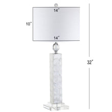 Load image into Gallery viewer, Novelty Table Lamps With Drum Shades (Set of 2) - Clear / White