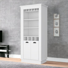 Load image into Gallery viewer, Bar Cabinet With Wine Storage - White