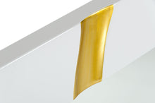 Load image into Gallery viewer, 35" Framed Accent Mirror - Gold / White