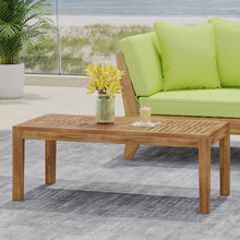 Load image into Gallery viewer, Ajuni - Rectangular Acacia Outdoor Coffee Table - Natural