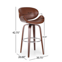Load image into Gallery viewer, Lumos - Mid Century Modern Upholstered Swivel Barstool