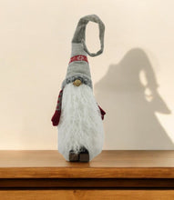 Load image into Gallery viewer, Winter Gnome With Snowflakes - Red / Gray / Snow