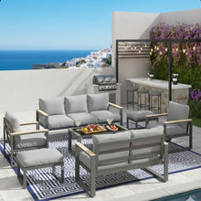 Load image into Gallery viewer, Modern Outdoor Sofa Set With Coffee Table