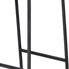 Load image into Gallery viewer, 30" Industrial Solid Wood And Metal Backless Bar Height Bar Chair - Black