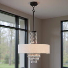 Load image into Gallery viewer, 23" Four Light Dimmable Chandelier With Shades - Bronze