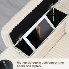 Load image into Gallery viewer, Convertible L Shaped Sectional Corner Couch With Armrest Storage Cup Holders USB Charger, Irregular Corner Oversized Comfy Modular Sofa