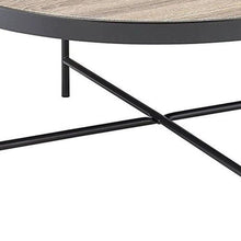 Load image into Gallery viewer, Iron Round Coffee Table - Brown And Black