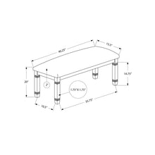 Load image into Gallery viewer, Upholstered Bench With Solid Legs