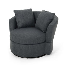 Load image into Gallery viewer, Swivel Club Chair With Circular Design