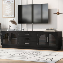 Load image into Gallery viewer, Modern Minimalist TV Stand, Entertainment Center Media Console Cabinet With Adjustable Shelves For Living Room