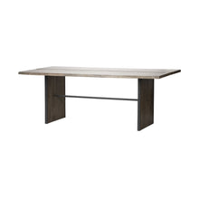 Load image into Gallery viewer, 84" Solid Wood Sled Base Dining Table - Brown