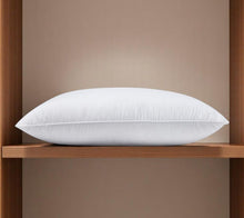 Load image into Gallery viewer, 100% Cotton Lux Sateen Down Alternative Medium Hypoallergenic Bed Pillow - Queen