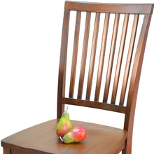 Load image into Gallery viewer, Wood Slat Back Dining Side Chair - Chestnut
