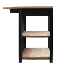 Load image into Gallery viewer, 44" Kitchen Island With Storage - Natural / Black