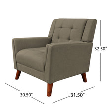 Load image into Gallery viewer, Luminaesque - Fabric Upholstered Armchair With Tufted Back