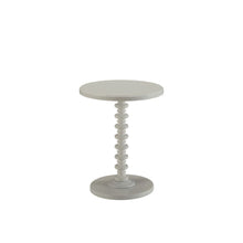 Load image into Gallery viewer, 22" Solid Wood Round End Table - Pearl Silver