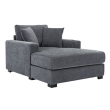 Load image into Gallery viewer, Oversized Chaise Lounger Modern Style Sofa Couch, With Pillows, Charge Station & Cup Holders