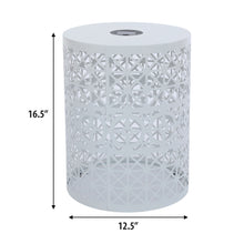 Load image into Gallery viewer, Modern Iron Solar Side Table With Built - In Light