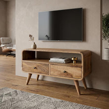 Load image into Gallery viewer, Enclosed Open Storage TV Stand (738418) - Brown