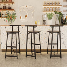 Load image into Gallery viewer, Modern Bar Stools With Backrest For Kitchen (Set of 3)