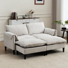 Load image into Gallery viewer, Convertible Combination Sofa With Footstools With Storage