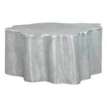 Load image into Gallery viewer, 37" Aluminum Free Form Solid Coffee Table - Silver