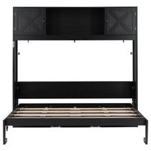 Load image into Gallery viewer, Murphy Bed With Storage Cabinets