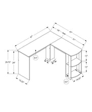 Load image into Gallery viewer, Computer Desk, Home Office, Corner, Storage Shelves, L Shape, Laptop, Contemporary & Modern - Walnut