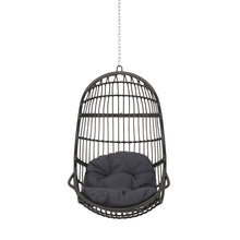 Load image into Gallery viewer, Rustic Hanging Basket Chair With Cushion