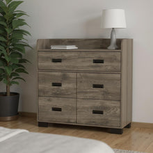 Load image into Gallery viewer, Five Drawer Dresser - Dark Brown