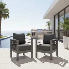 Load image into Gallery viewer, Patio Armchairs With Thick Cushions, All Weather (Set of 2) - Gray / Gray