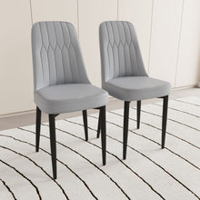 Load image into Gallery viewer, Modern Dining Chair With Cushions And Metal Legs