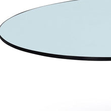 Load image into Gallery viewer, 32" Glass And Metal Round Abstract Coffee Table - Clear