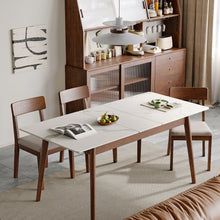 Load image into Gallery viewer, Round Corner Diagonal Leg Telescopic Table For 6 - 8 People To Meet Dining Table