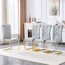 Load image into Gallery viewer, Elegant Design Alligator Skin Upholstered Dining Chairs