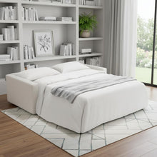 Load image into Gallery viewer, Leather Sleeper Sofa - White