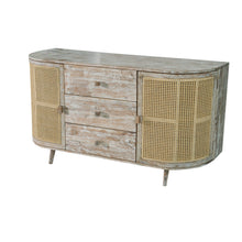Load image into Gallery viewer, TV Console With Cane Doors - Multicolor