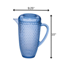 Load image into Gallery viewer, Diamond Cut Unbreakable Plastic Water Pitcher With Lid