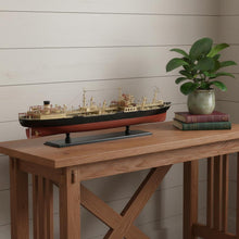 Load image into Gallery viewer, Hand Painted Model Boat (624232) - Light Brown / Black