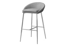 Load image into Gallery viewer, 30" Metal Low Back Bar Chairs (Set of 2) - Gray And Silver
