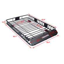 Load image into Gallery viewer, Motoring Rooftop Cargo Carrier Basket Steel, Universal Fit Roof Rack