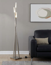 Load image into Gallery viewer, Icicle - Contemporary Floor Lamp - Nickel