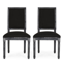 Load image into Gallery viewer, French Country Style Dining Chair With Upholstered Seating And Fluted Legs